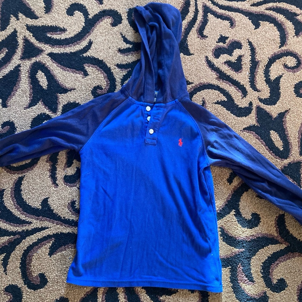 Polo by Ralph Lauren Kids Navy and Royal Blue Hoodie
